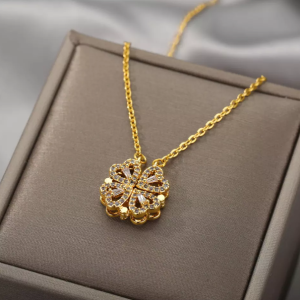 Love Heart Magnetic Pendant Chain Necklace